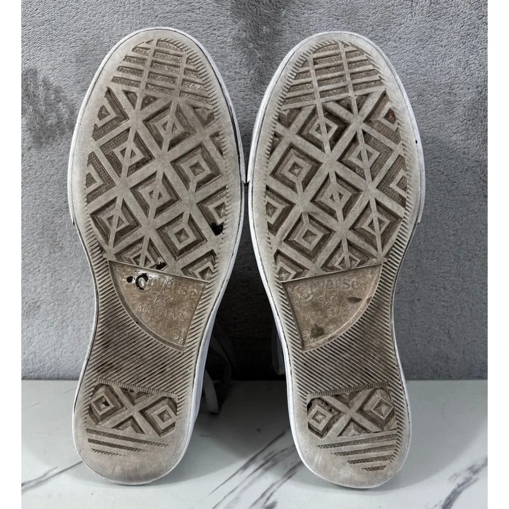 Converse Chuck Taylor All Star Lift Hi Women 8.5 White Fair Leather Platform